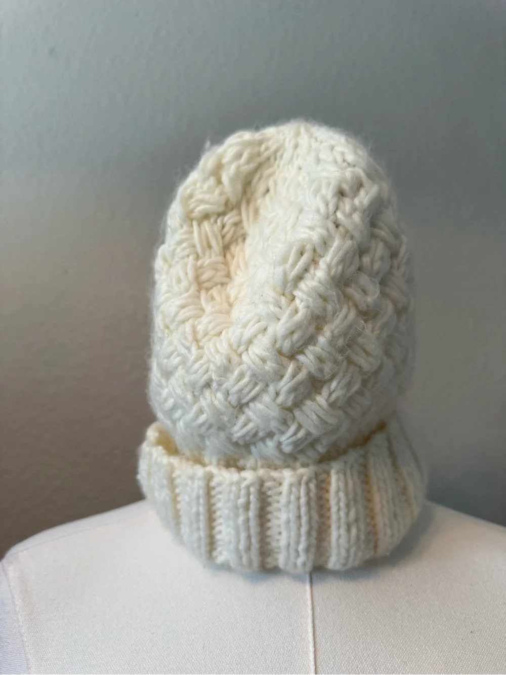 Harley-Davidson Ivory Cream Cable Knit Beanie OS - Picture 4 of 9